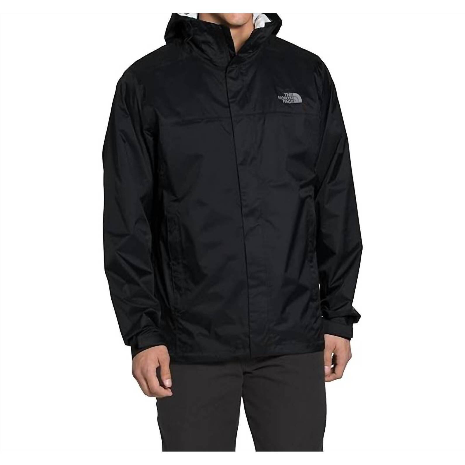New The North Face Dryvent Hooded Waterproof Rain Jacket - Plus In Black
